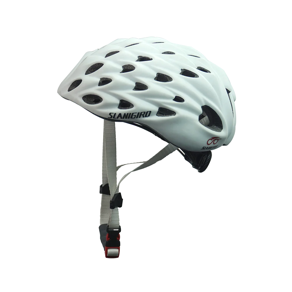 New Light weight 58 air vents safety bicycle race casqu helm rider bike helmet white blue