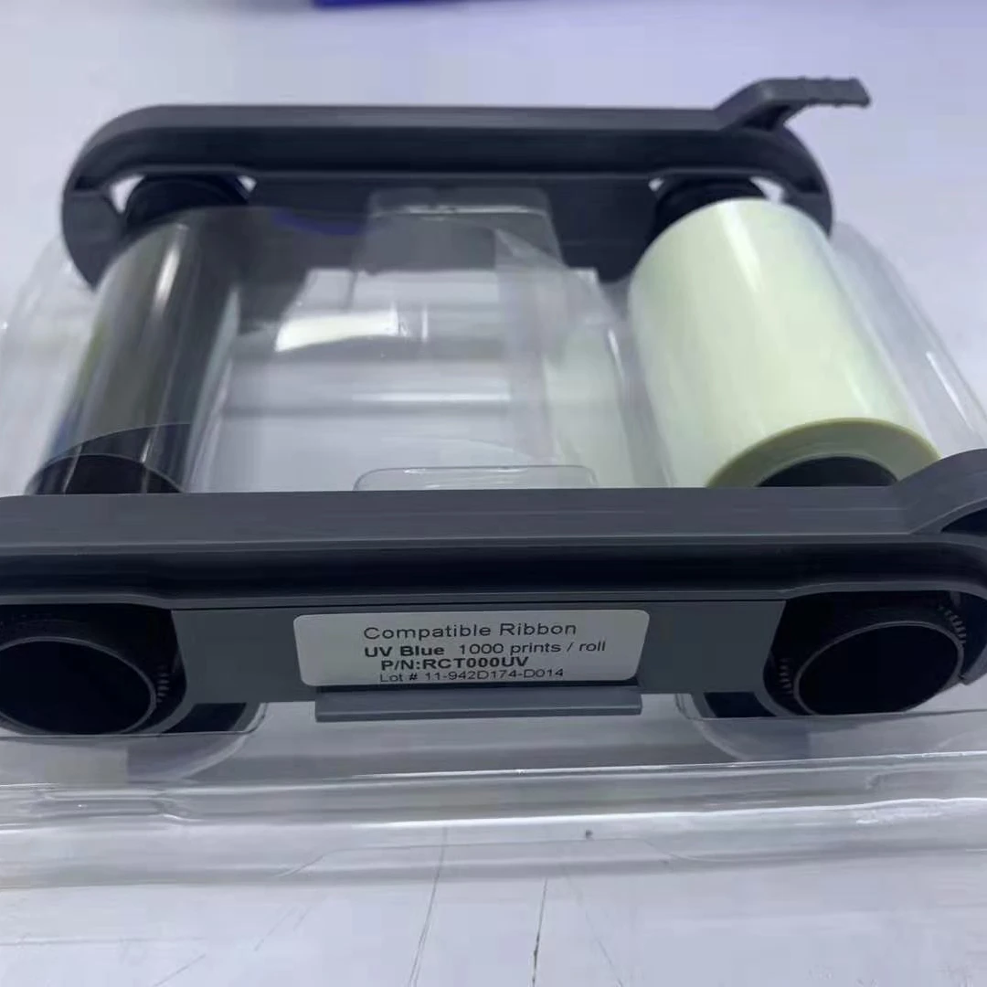 RCT000UV UV ribbon green  blue red color for Evolis Primacy Zenius