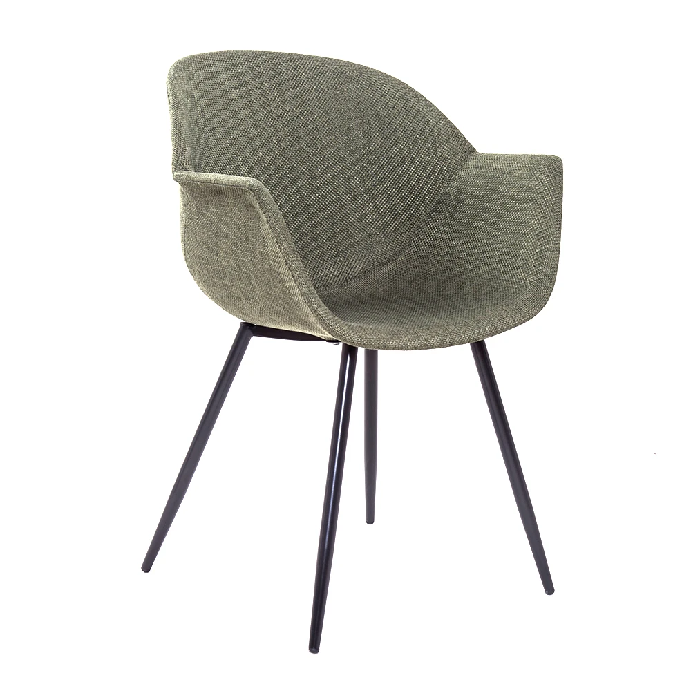 nordic modern chair sillas comedor fabric restaurant dining chair with metal legs