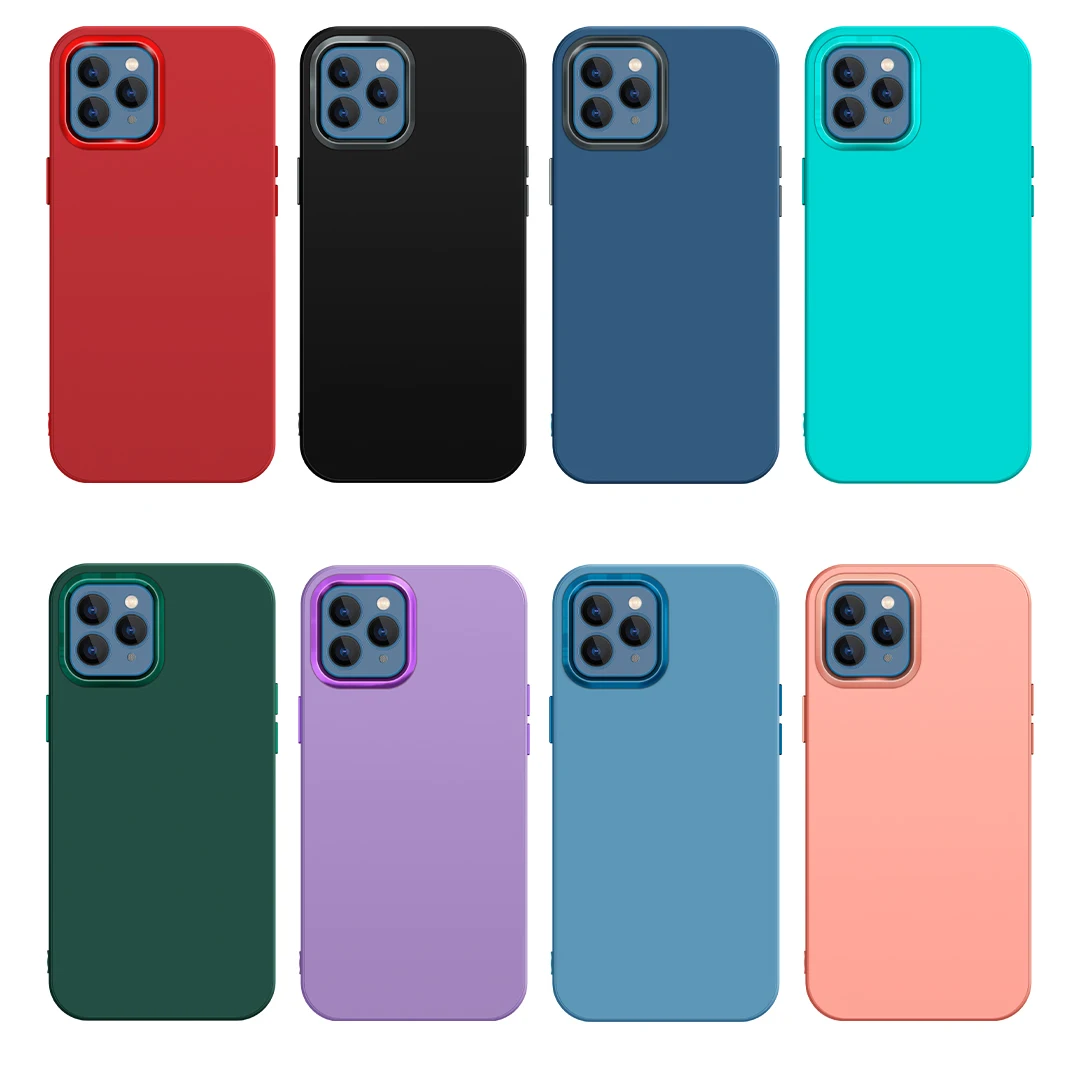 Wholesale Factory Price tpu sublimation lens protector solid color phone case for VIVO