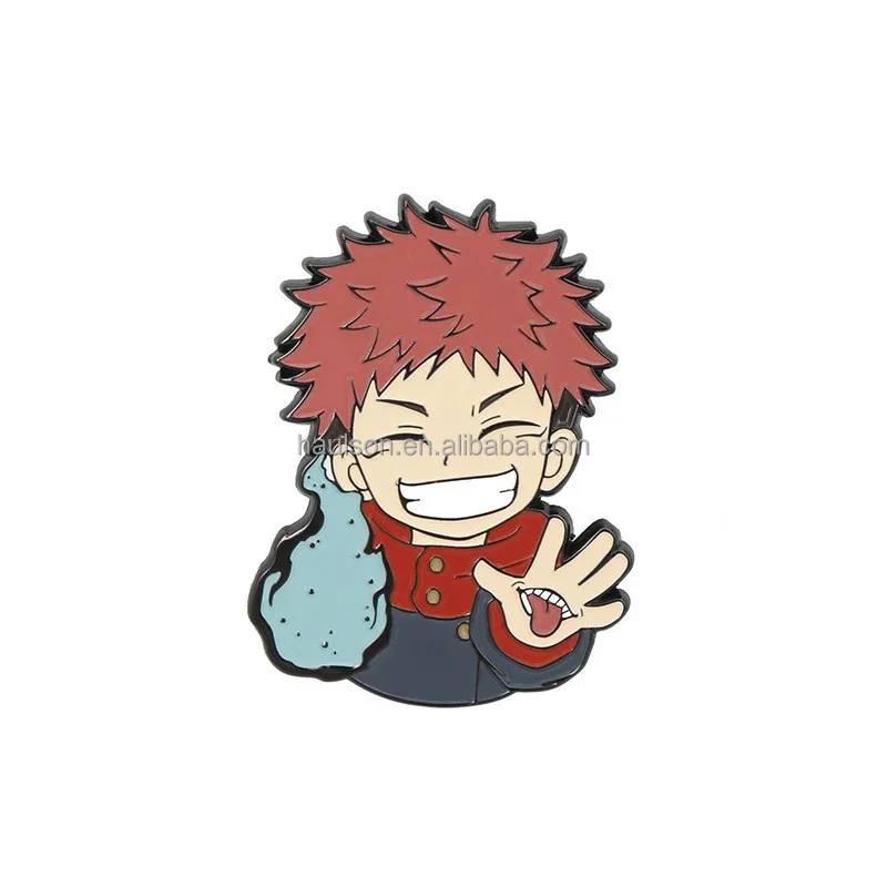 Japanese Anime Jujutsu Kaisen Enamel Pins Gojo Satoru Itadori Yuji Cartoon Character Metal Badge Brooch UV Clothing Gifts