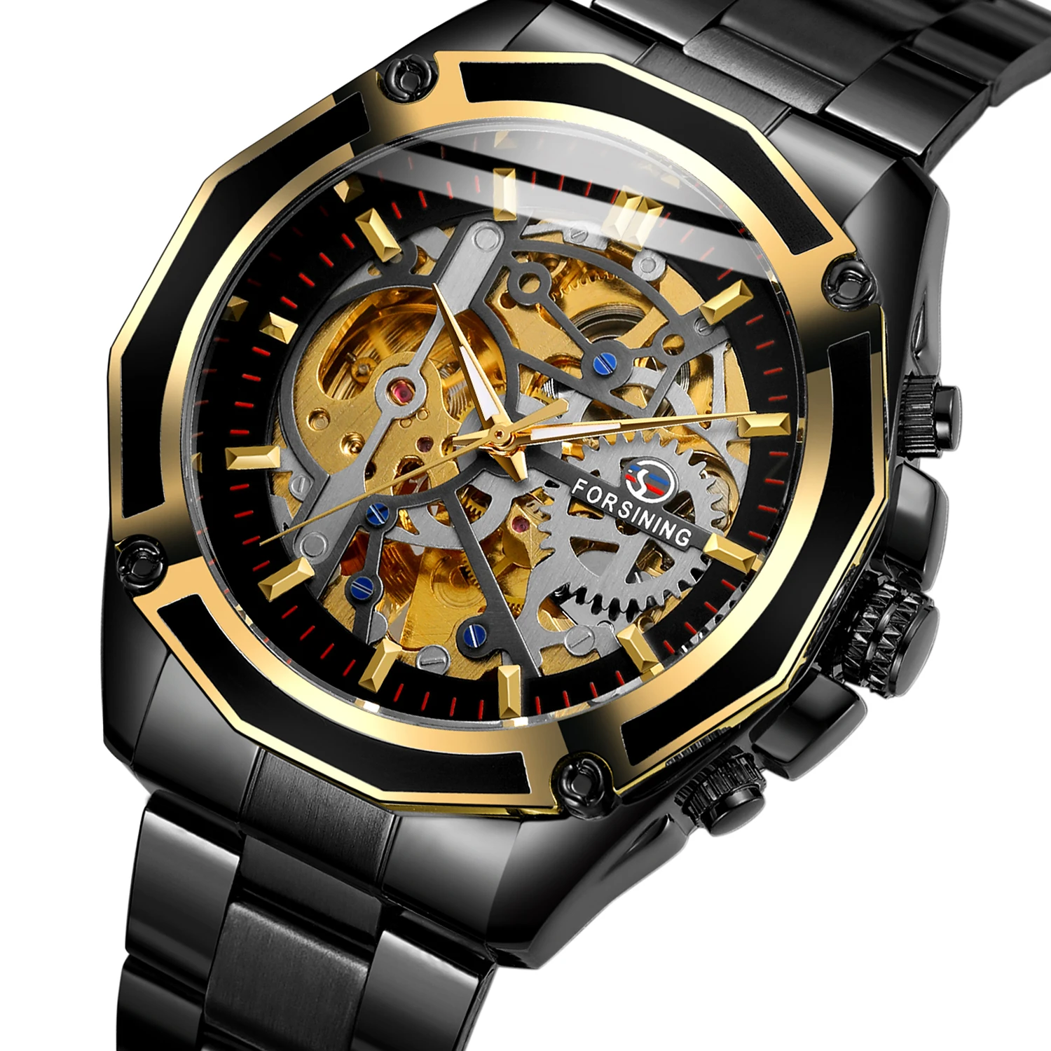 2024 Hot Sale Forsining Skeleton Automatic pulsera relojes Mens Watches uhren herren montre homme Wholesale China Supplier