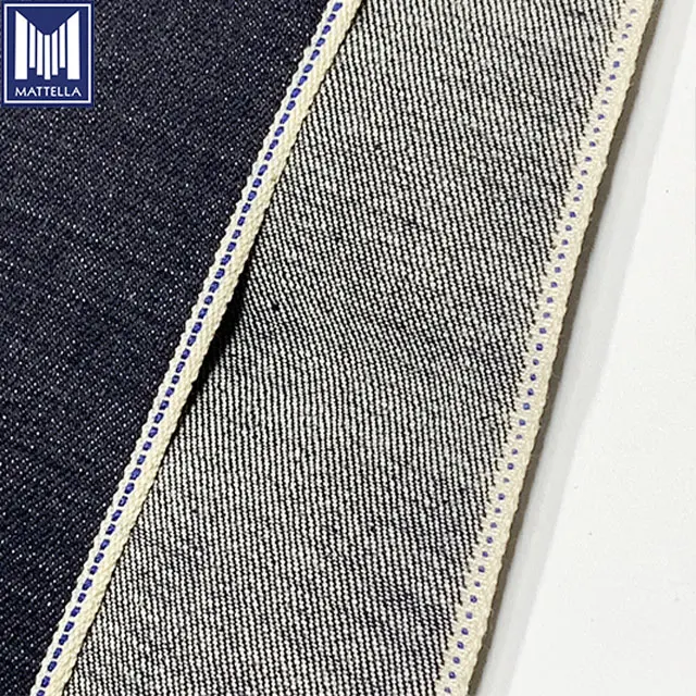 100% Cotton vintage raw material 14oz heavy weight japanese selvedge denim fabric for men women lady jeans jackets