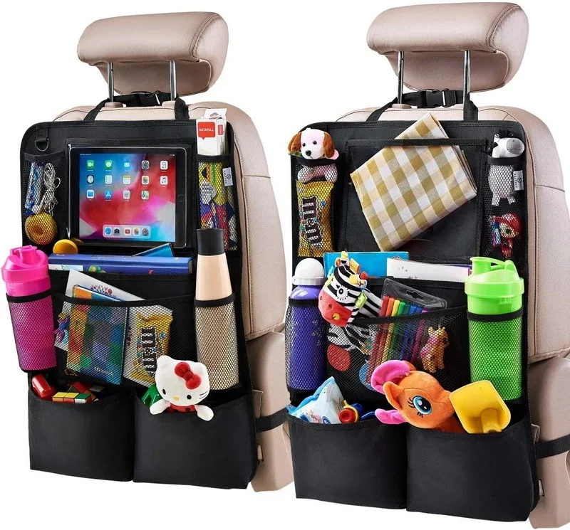 Waterproof  Protective Covers Rear Seats Car Backseat Hanging Storage Bag Organizer Multifunctional Folding Car Storage Bag