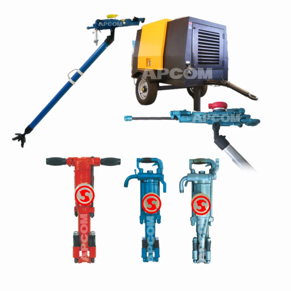 APCOM Y19 Y20 YT20 YT24 Y26 Y28 Y18  YT23 YT 28 YT29A Mining Air Pick Hand Held jack hammer manual pneumatic Rock Drill Machine