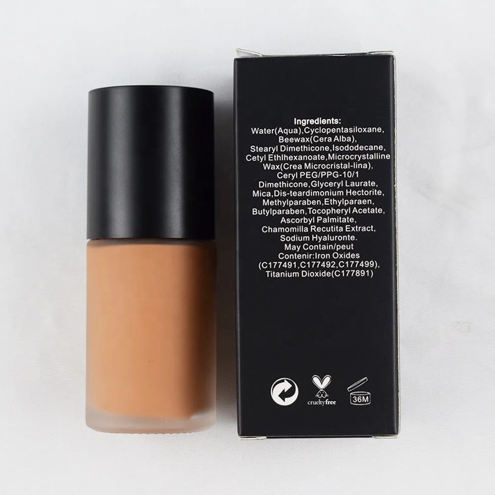 Matte Full Coverage Foundation Fashion Makeup Liquid Foundation Private Label Cover All Face Foundation OEM ODM Custom Logo