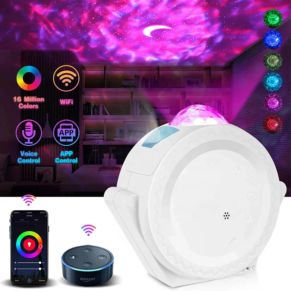  Умный Галактический проектор Biumart Alexa с бесплатным логотипом многоцветный светодиодный ночник космическим звездами и небом