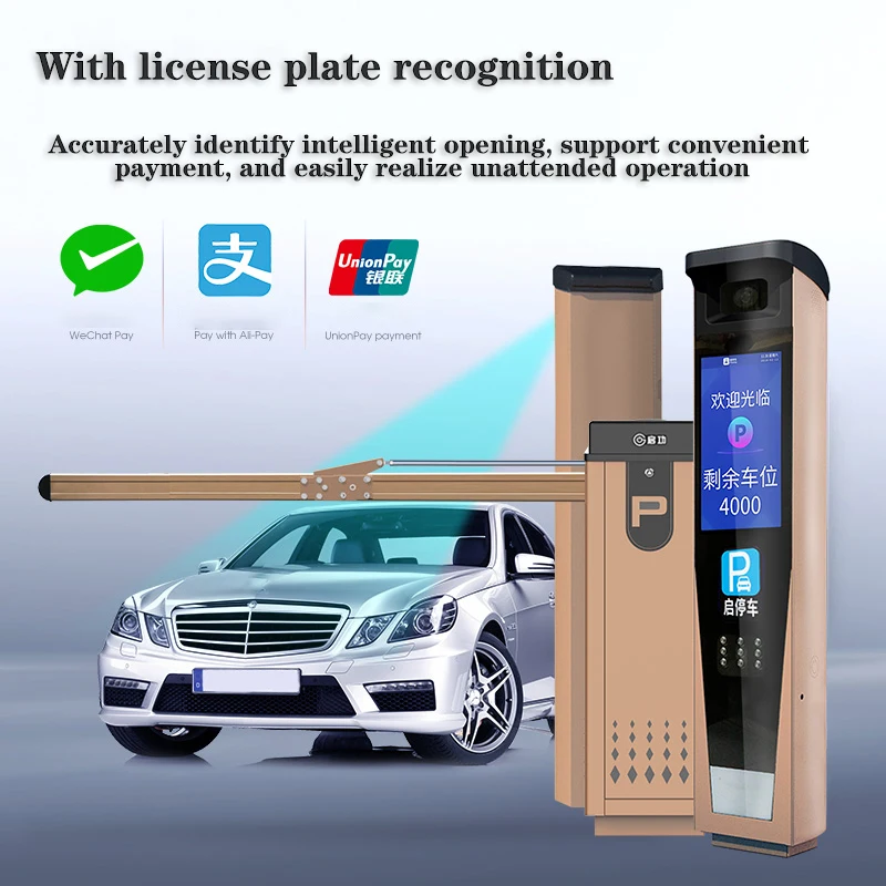 Folding straight Arm Barrier automatic parking gate traffic barrier Remote control distance parking space barrier