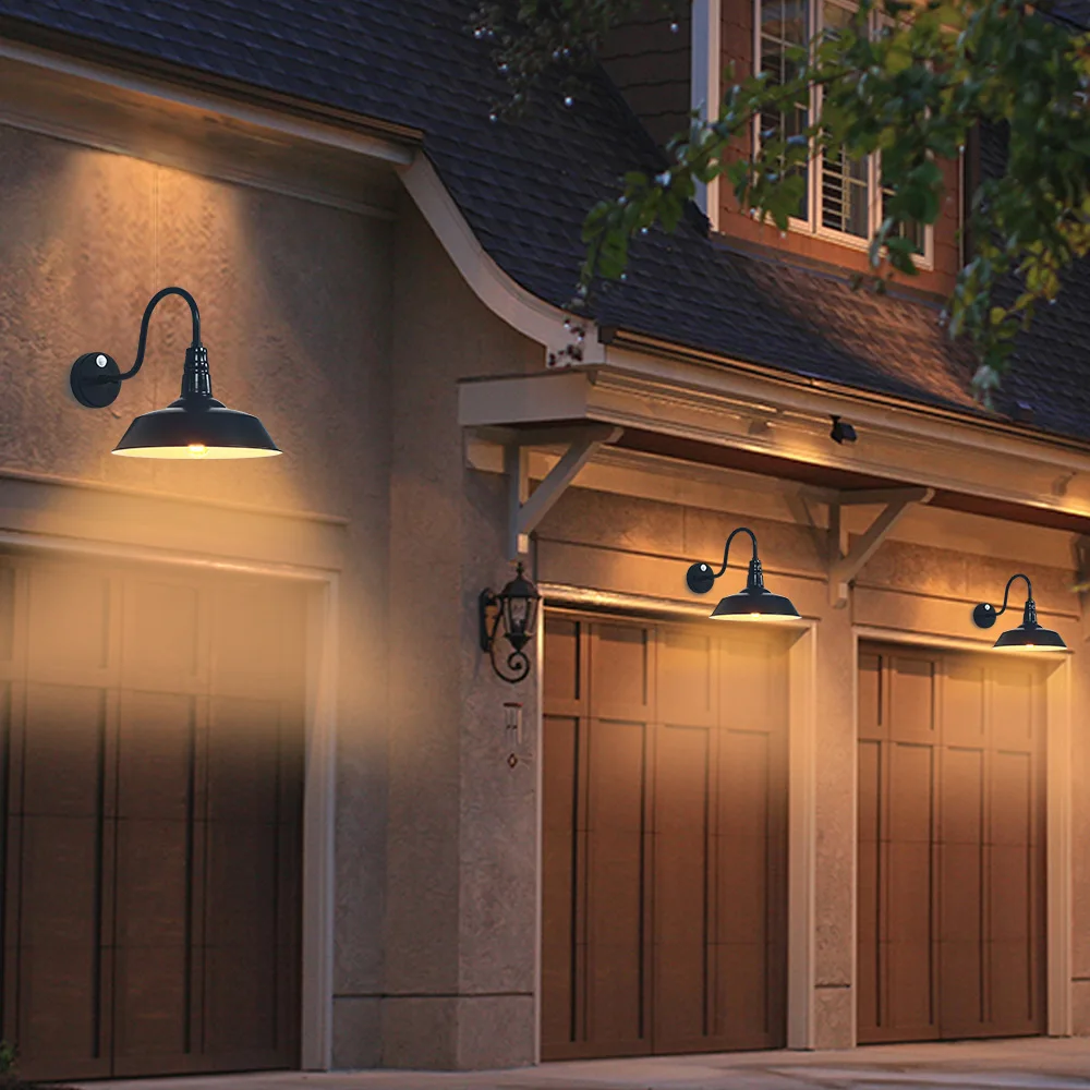 Outdoor Water-proof Wall Mounted Lamp with Flexible Gooseneck Sconces Wall Lighting Outdoor Light Fixture