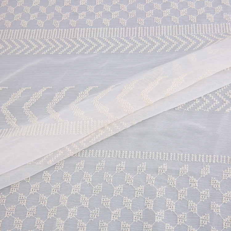 HA-16279B Competitive price white polyester lightweight fabric for wedding