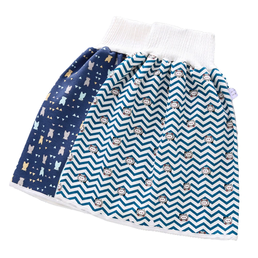 Comfy Reusable Children Adult Diaper Skirt Shorts Cloth Washable Waterproof Baby Children Diaper Skirt for Baby 2 in 1 Natucare