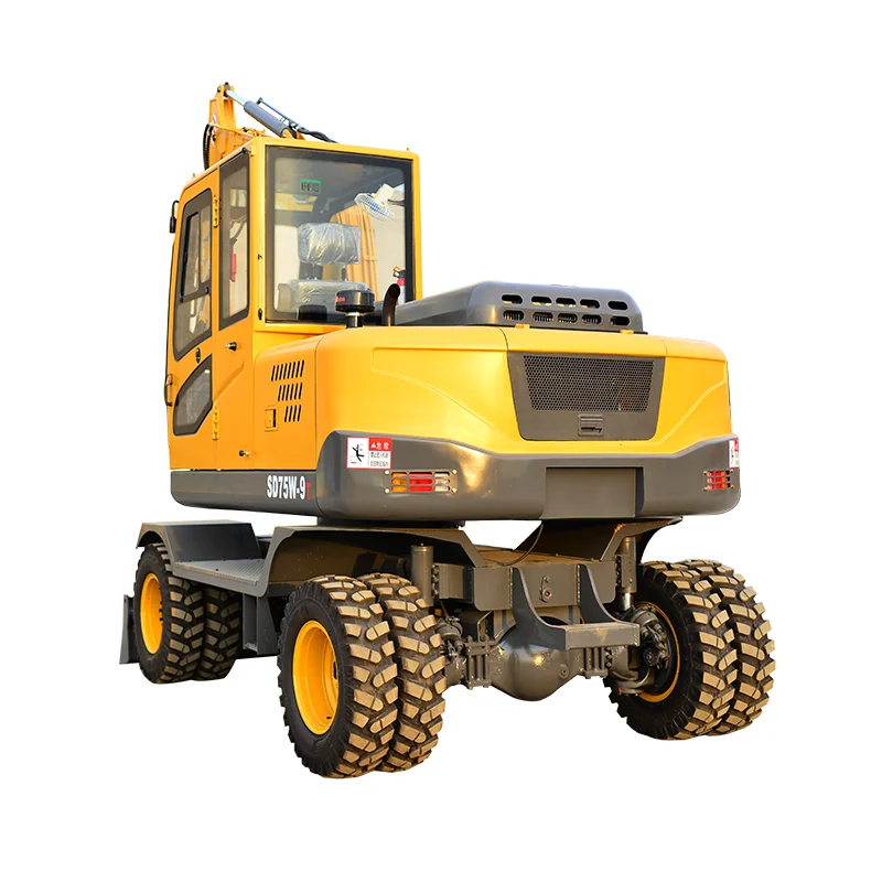 ShanDIng бренд 7 тонн Новый колесный экскаватор на продажу по низкой цене