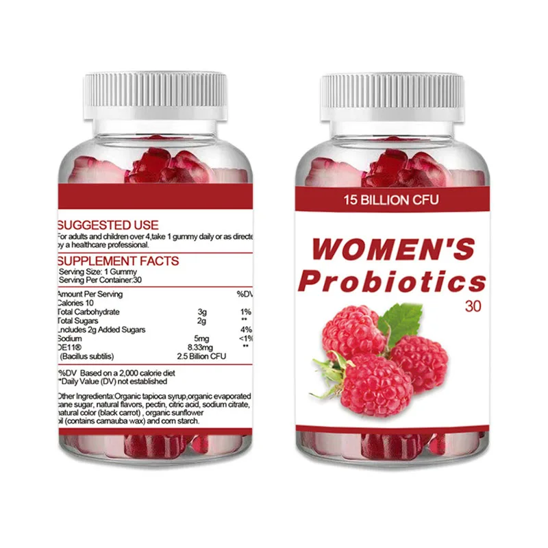 Vegan yoni probiotics skincare and prebiotics gummies for women