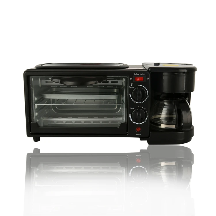 RTS Breakfast Maker Sandwich Machine Egg Frying Pan Meat Roaster Make Coffee 3 In 1 Multifunction Breakfast Machine