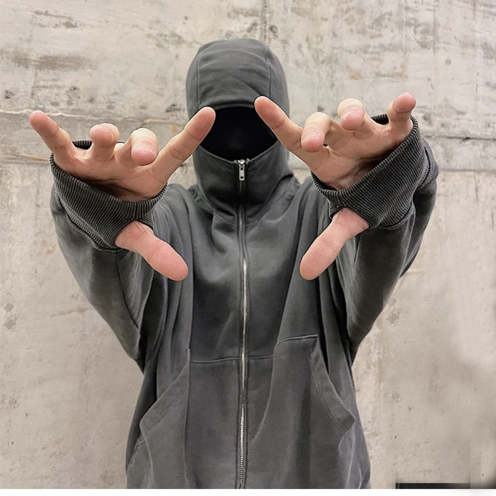 Оптовая продажа худи всех цветов французские товары первой необходимости махровая толстовка с капюшоном на плечах молнии дизайнерская стирка Мужская большого размера