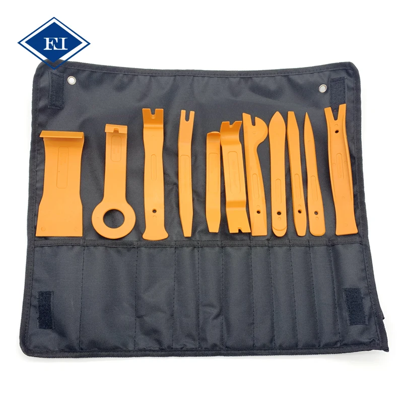 11pcs Trim Fastener and Molding Removal Trim & Upholstery Tool Set Plastic pry bar