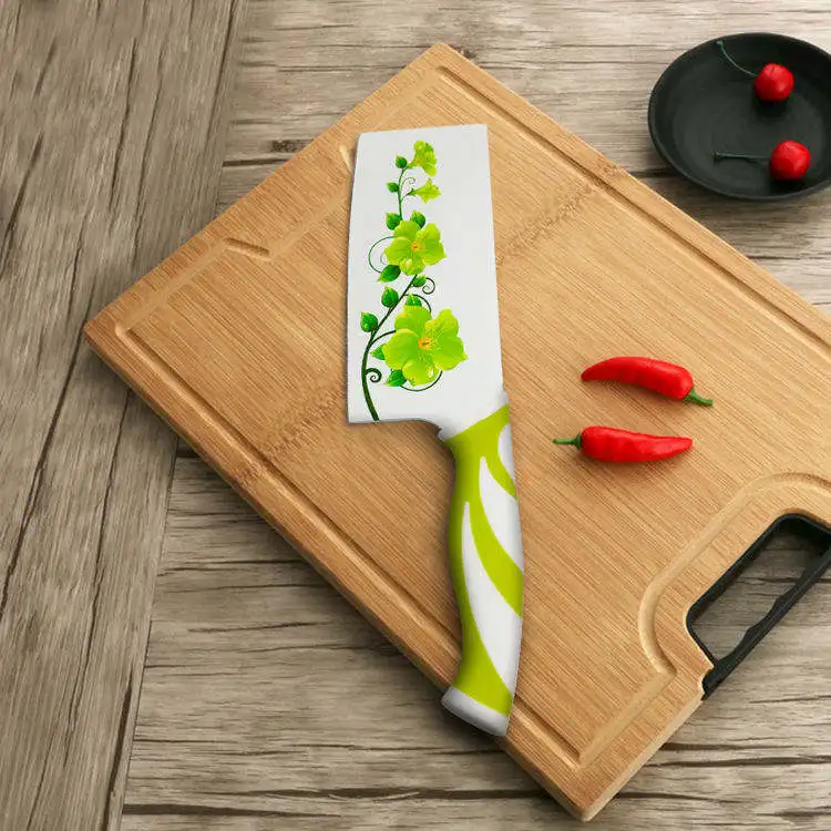 Профессиональный дизайн профессиональные японские ножи набор с коробкой Классический Королевский кухонный ножей акриловым блоком 4 шт.