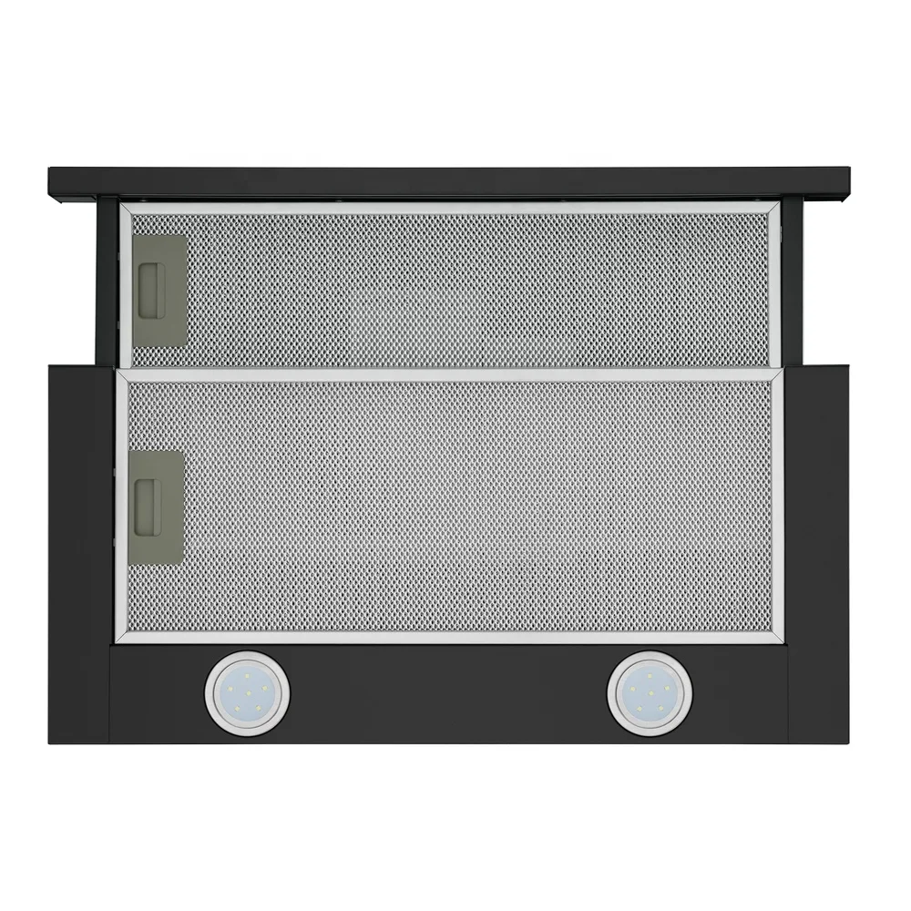 Factory price  60cm China Supplier Matt Black Under-Cabinet Range Hood Cooker Hood Gesture Control Exhaust Chimney