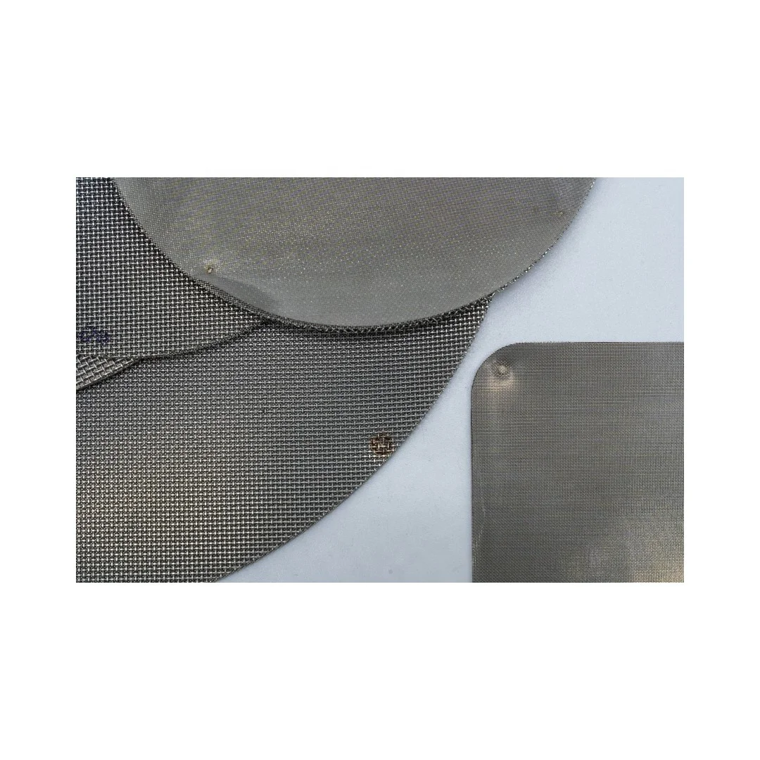 304 Stainless Steel Wire Mesh Cut Circles Round Screen Filter Disc