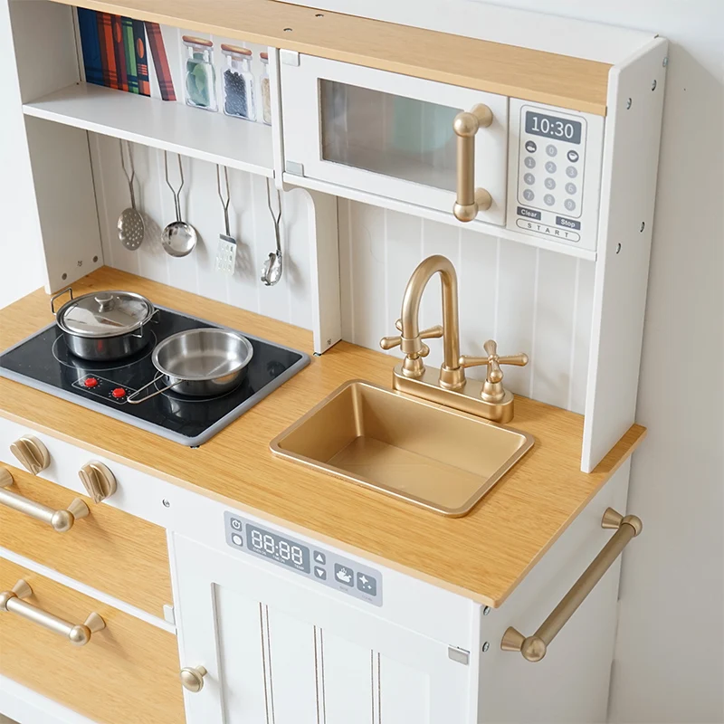 Newest Design High Quality Interactive Hot Sale Unisex Wholesale Exquisite Early Educational Pretend Play Kitchen Toy for Kids
