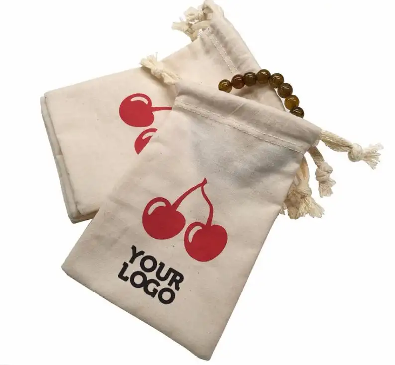 
Eco-friendly Resuable Cotton Drawstring Bag 