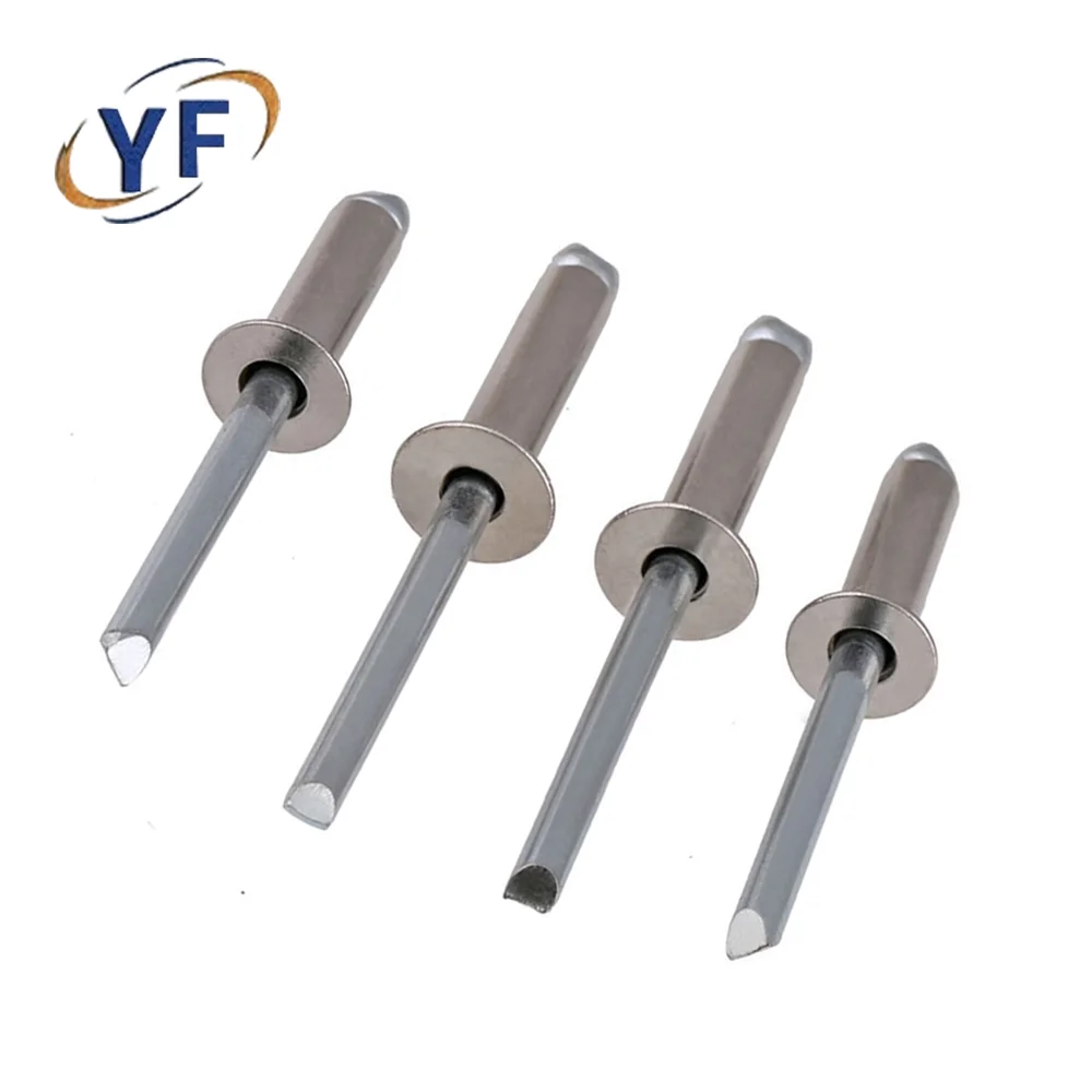 Open round head blind rivets Large brim of stainless steel aluminum blind rivet for automobile