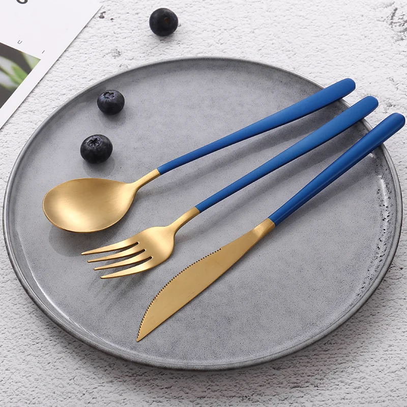 Dinnerware Set Travel Cutlery Set Camping Flatware Reusable Utensils Set with Spoon Fork Chopsticks Straw and Portable Case
