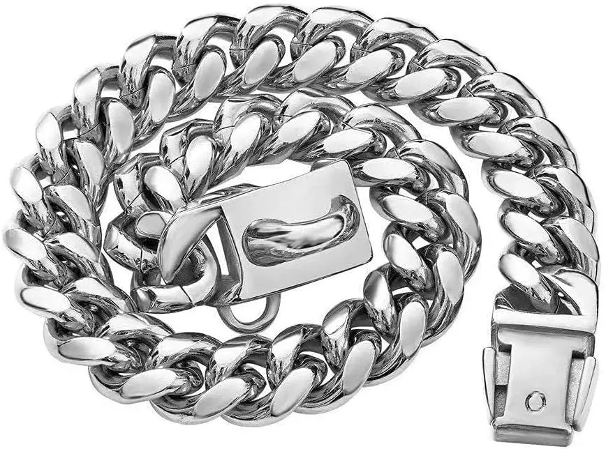 HY Dog Chain Necklace Pitbull Collar