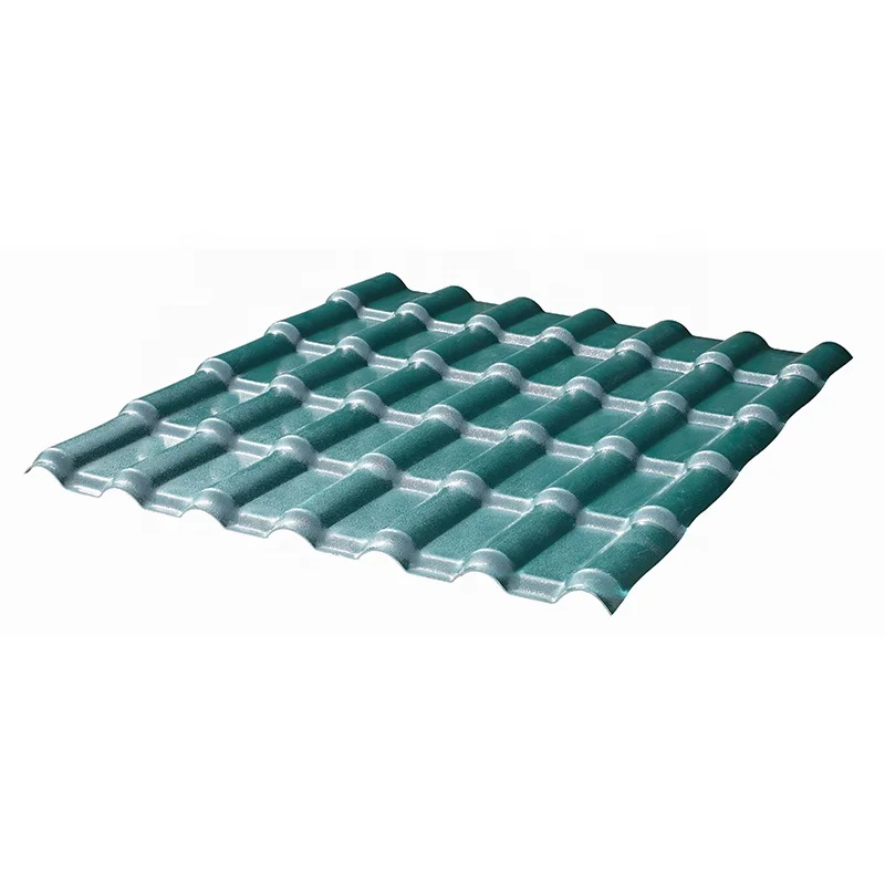 PVC plastic roof tile/synthetic resin roof tile asa prices roofing sheet clear corrugated tiles