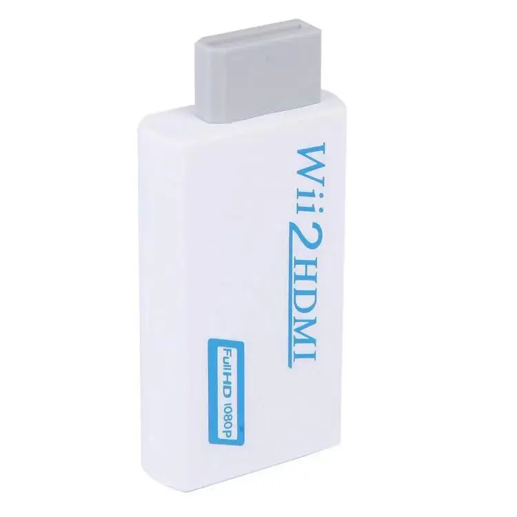 For Wii to HD 1080P Converter Wii2HDMI Adapter 3.5mm Audio Video Output Full HD 1080P Output Upscaling