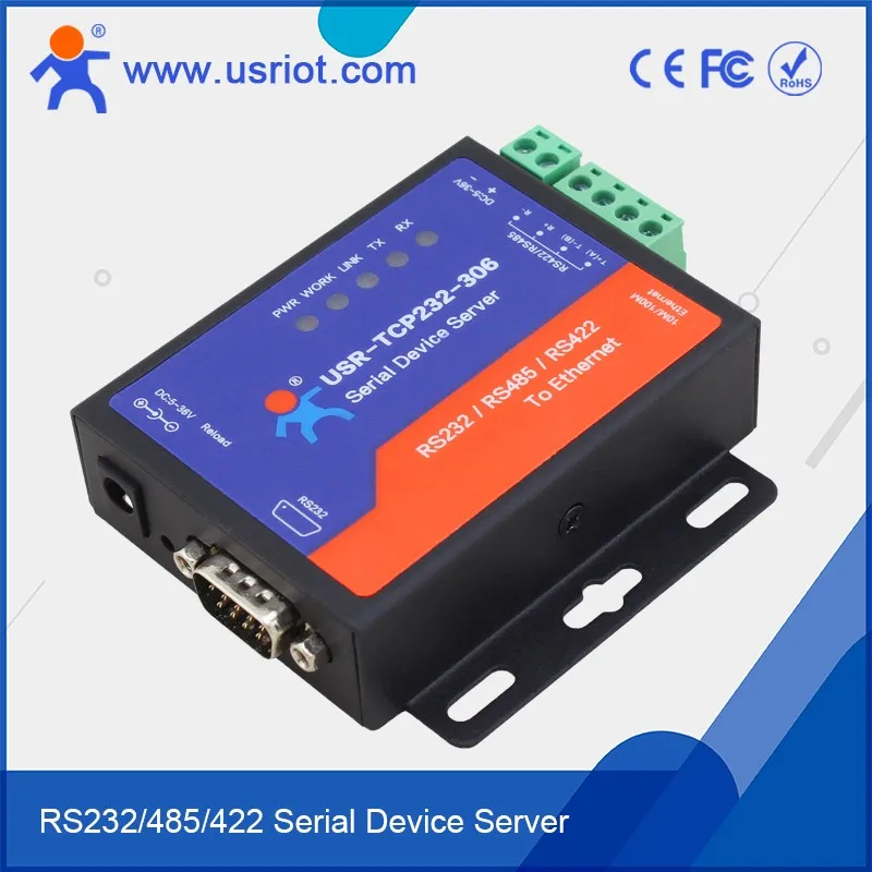 USR-TCP232-306 RS232 RS485 RS422 to Ethernet Serial to Ethernet Converter