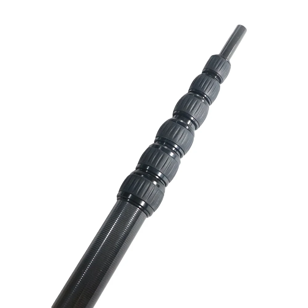 Телескопическая трубка из углеродного волокна с зажимами