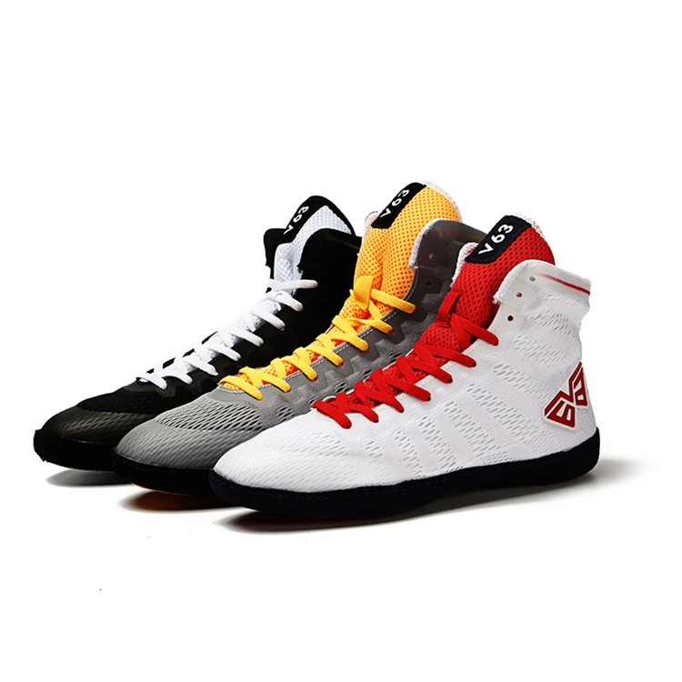 Wholesale Made Professional High-Top Boxing Shoes Manufacturers Gym Men Boxing Shoes