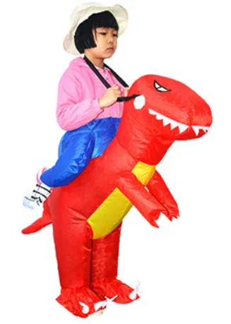 Mascot Halloween Animal Cosplay Costume Inflatable Suit Kids Children Ride On Flamingo Costume