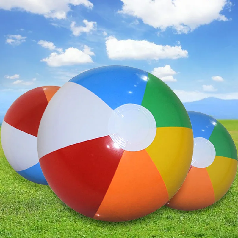Hot selling multicolor beach ball rainbow water ball