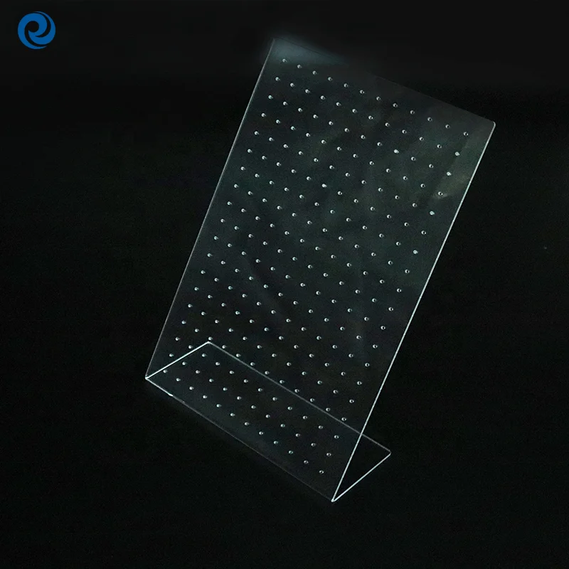 L Shape Clear Acrylic Hanging Earring Display Jewelry