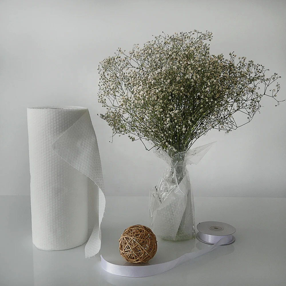 
100% biodegradable spunlace nonwoven wipes for keeping flower fresh, wet floral foam, spunlace fabrics, 100% viscose 