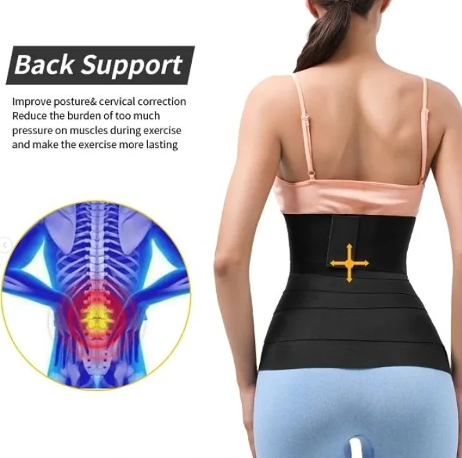 2022 Wrap Waist Trainer Sweat Belly Band fitness belly lose weight Waist Trainer Trimmer Belt