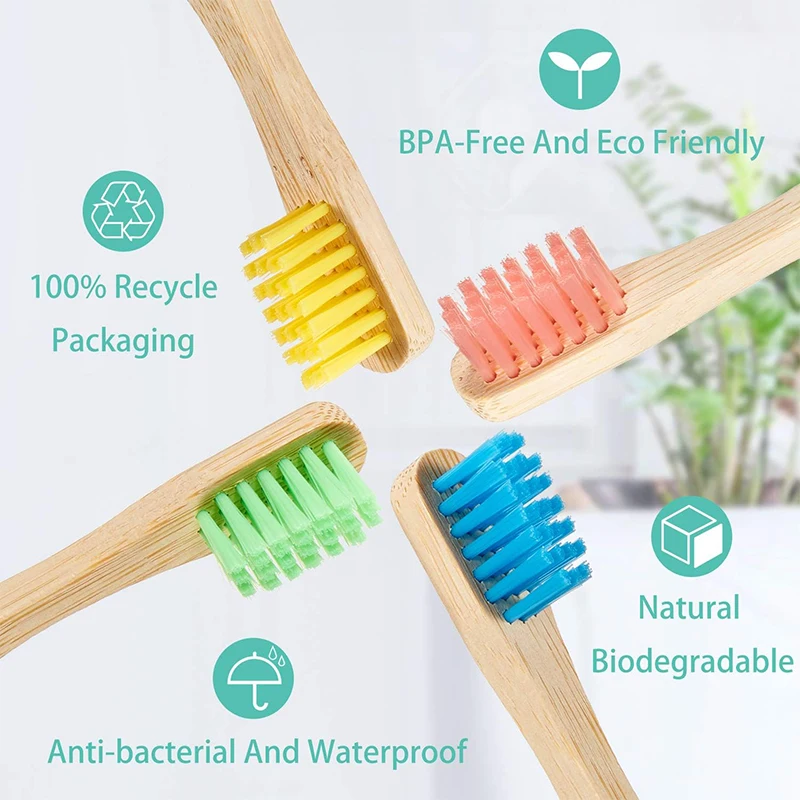 Eco Dental Oral Wood Toothbrush Medium Bristle Toothbrush Hotel Bamboo Toothbrush For Children