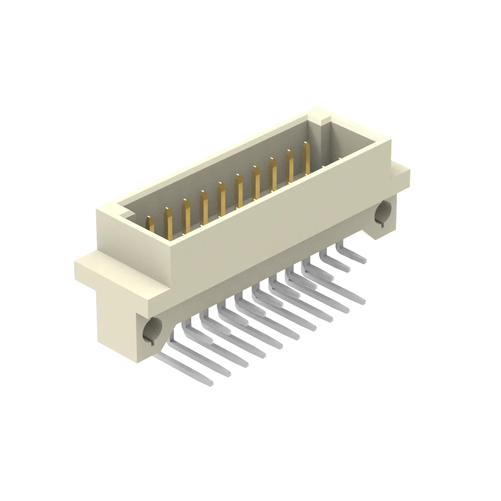 Factory Direct Sales 2.54mm Pitch Right Angle 3 Row  DIN 41612 Male Connector