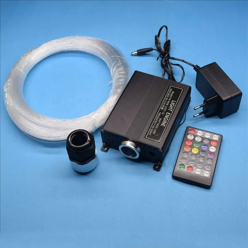 LED Light Engine DC12V Twinkle APP 16W RGBW LED Fiber Optic Light Kit With PMMA Fiber Optic Cable For Car Home Star Starry Sky