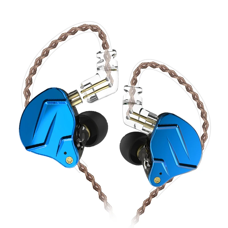 KZ ZSN Pro металлические наушники 1BA + 1DD гибридные технологии HIFI бас Спортивная шумоподавляющая гарнитура 3 5