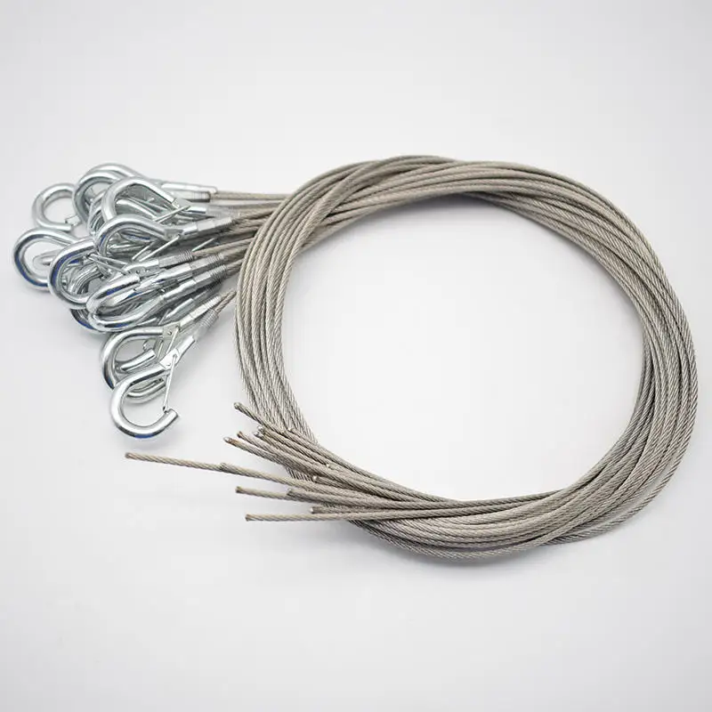 Adjustable Hook Cable Gripper lamp suspension kit Wire Rope Clip Sel-Lock Lamp Hanging Kits