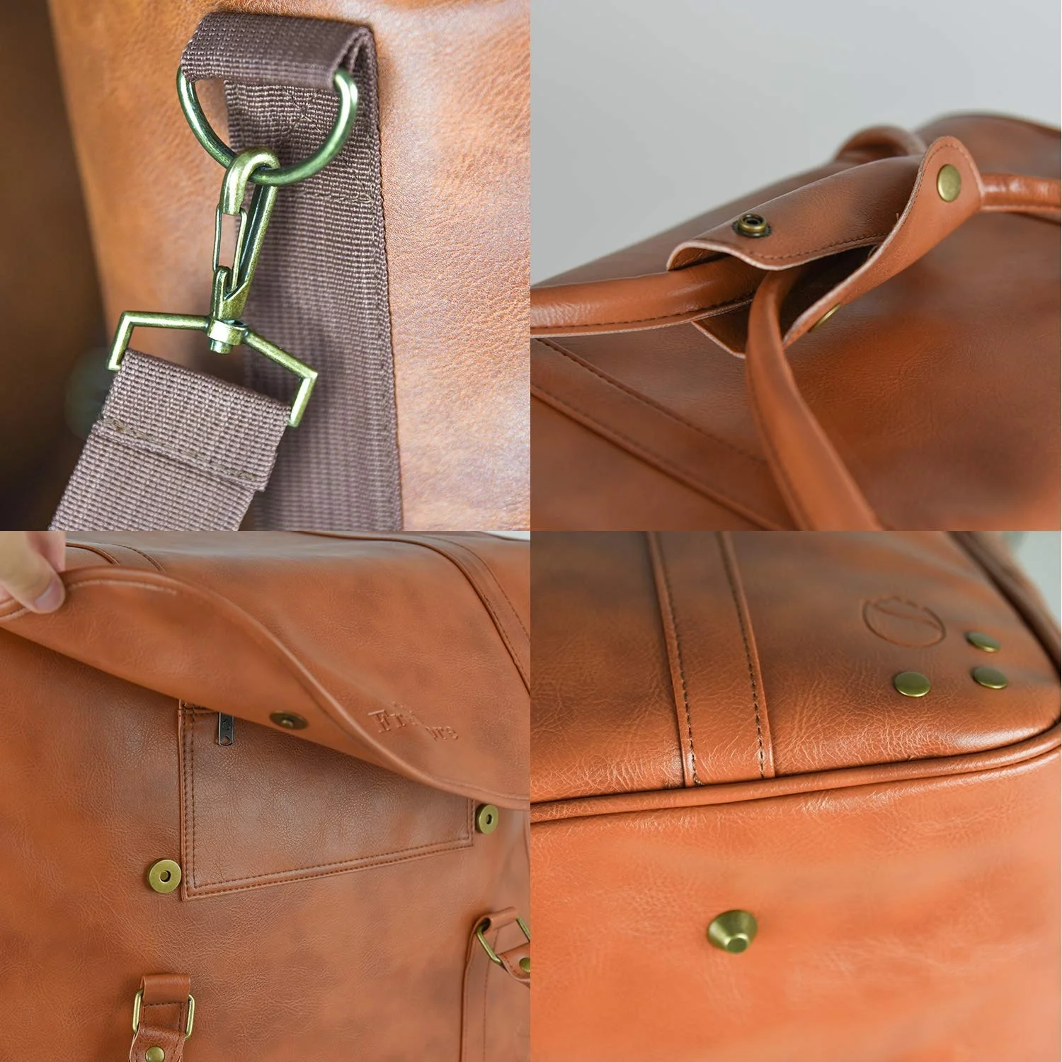 Waterproof OEM Customized Color Origin Type Foldable leather lunch insulate beer carrier fish cooler bag for men