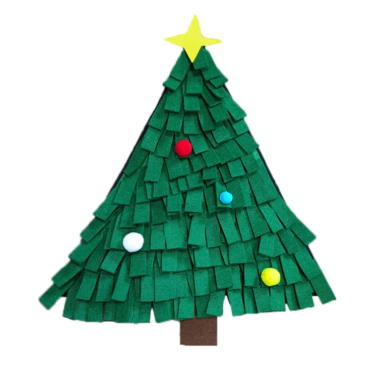 Hot Sale Pressure Relief Non-Slip Pet Green Christmas Tree Sniffing Mat Slow Feeding Training Rug For Dogs