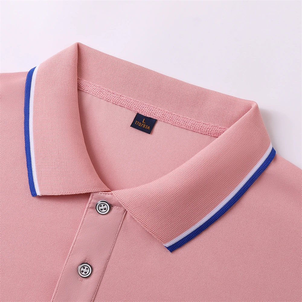 Wholesale Customized High-quality Pure Cotton Polo Collar Short Sleeved Sports Polo Print logo Puff Embroidery