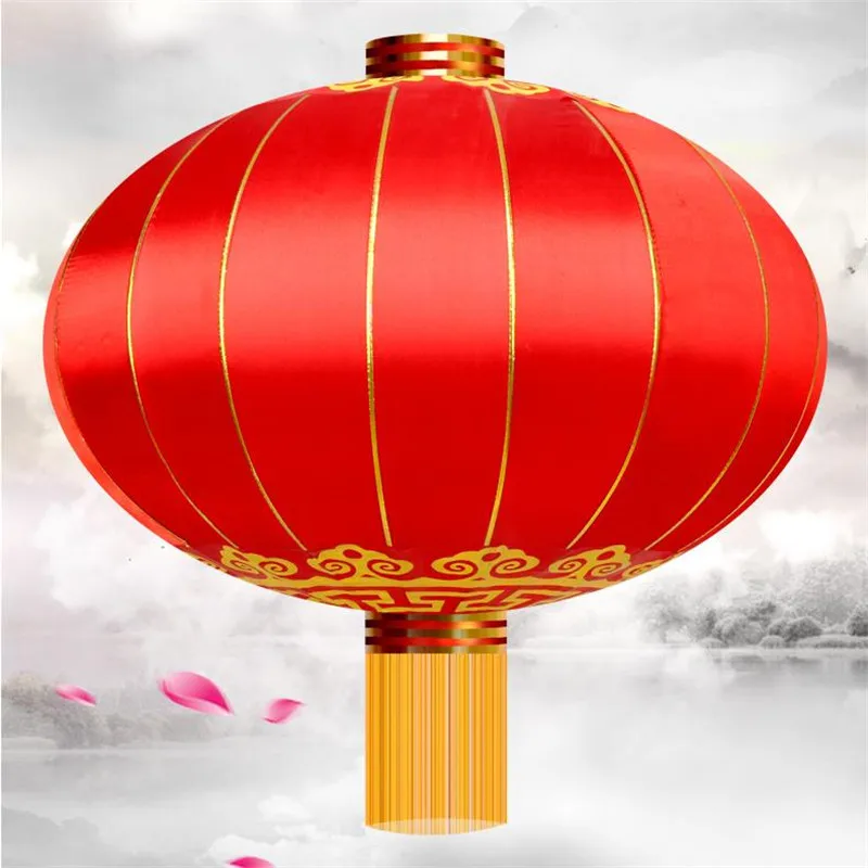 40cm 60cm 80cm 100cm Traditional Festival Nylon Chinese New Year Decoration For Decoration