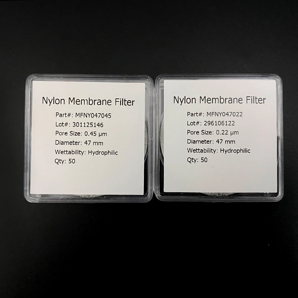 Lab 47mm 0.22um 0.45um Micro Nylon membrane filter