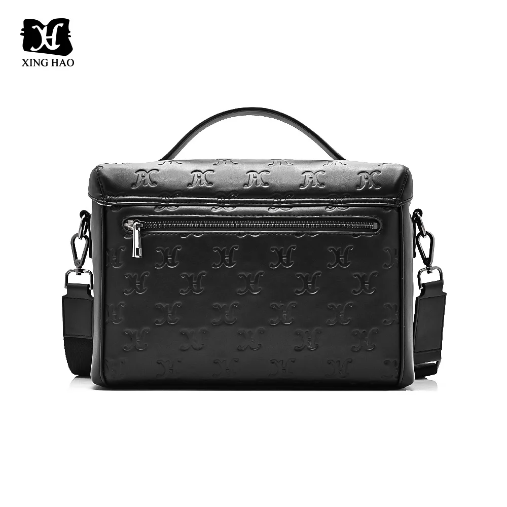 Custom Professional Black Vegan Leather Mirrorless Shoulder Camera Bag for Photography