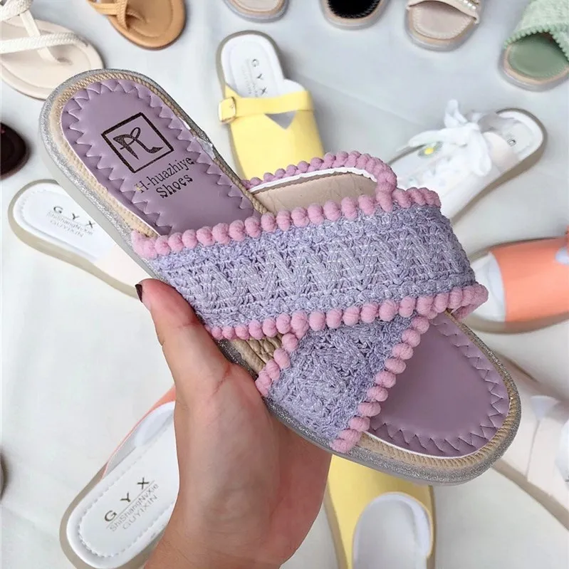 
XH785 Made in China cheap ladies slippers summer sandals of various styles 